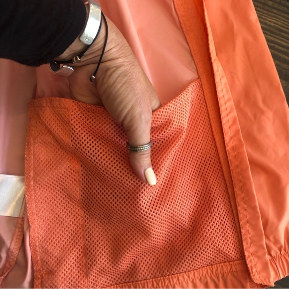 Columbia Muted Orange Hooded Zip Up Lightweight Spring Jacket Youth XL 18/20 - Picture 5 of 12